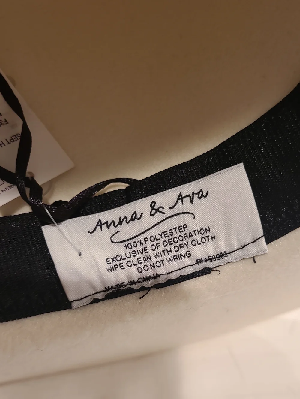 Anna & Ava Rolled Brim Hat NWT